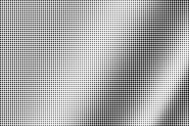 常规点缀质感。白色背景上的黑色墨点。对角点梯度。复古效果矢量叠加图片下载