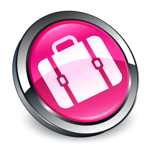 包图标3d粉色圆形按钮图片下载