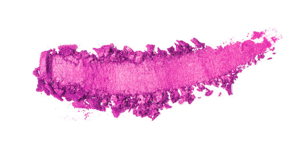 粉色眼影孤立在白色上图片下载