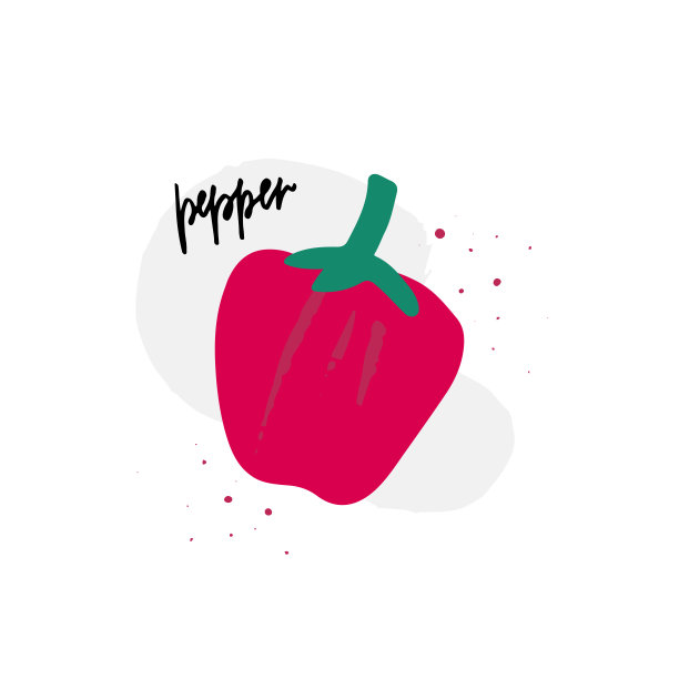 红色铃铛平面矢量插图图片下载