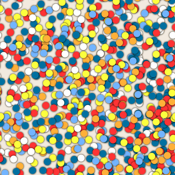 无缝图案的五彩纸屑。图片下载