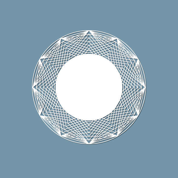 激光切割优雅复古邀请横幅设计元素矢量lacÐµ桌垫图片下载