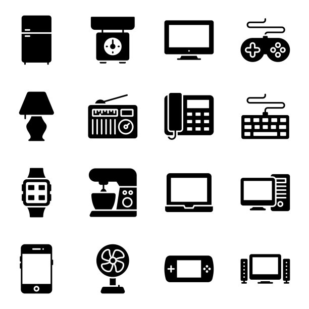 电子电器立体矢量包图片下载