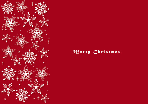 美丽的雪花框架图片下载