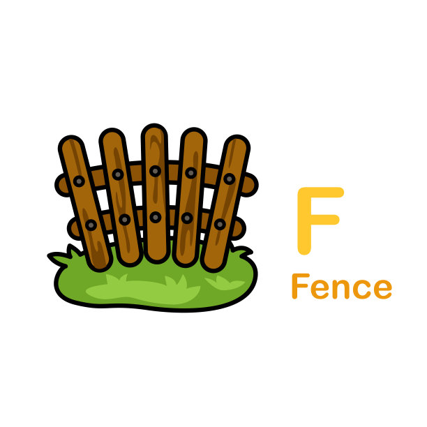 字母字母F-Fence图片下载