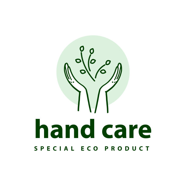 向量手皮肤护理设计概念与人类女士的手插图图标手绘风格孤立在光背景。图片下载