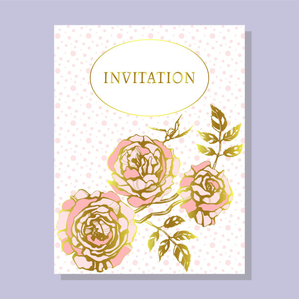 贺卡模板设计与玫瑰和民族装饰，花卉设计的旗帜，传单，邀请，海报，网站或贺卡。矢量图图片下载