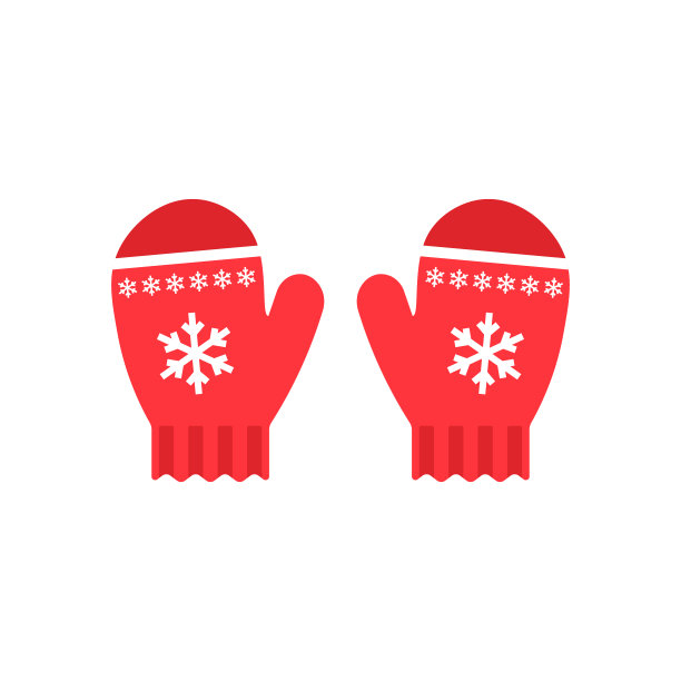 红色的拳击手套。雪花在拳击手套。矢量插图。平面设计为企业金融营销银行广告网页概念卡通插图。图片下载