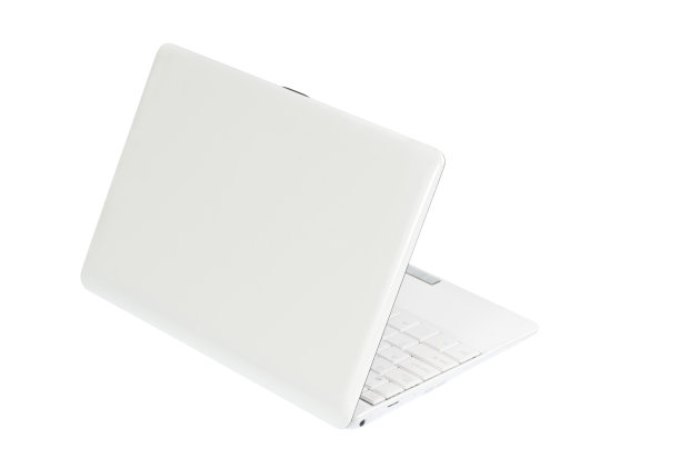 笔记本电脑孤立在白色与剪辑路径库存照片图片下载