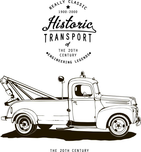 复古拖曳轨道与标志，矢量，字母，黑色，标签，t短图片下载