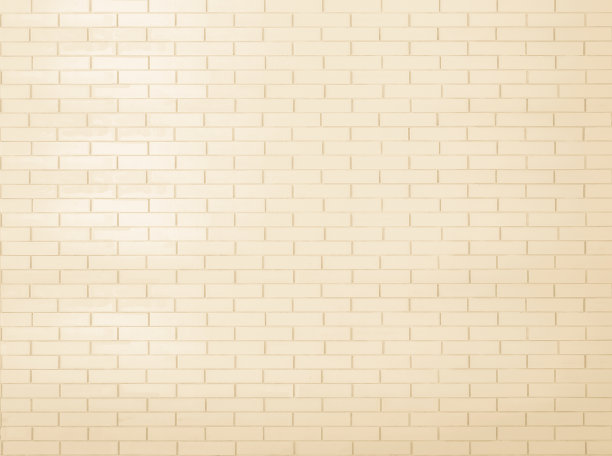 砖墙瓷砖纹理背景漆成古色古香的奶油黄色图片下载