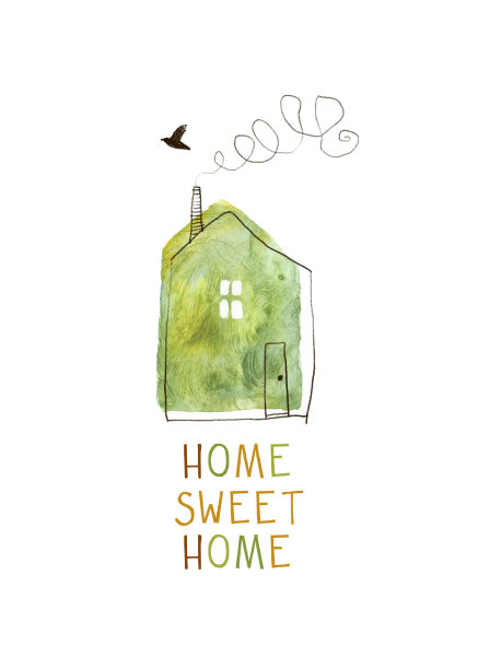 甜蜜之家卡片图片下载