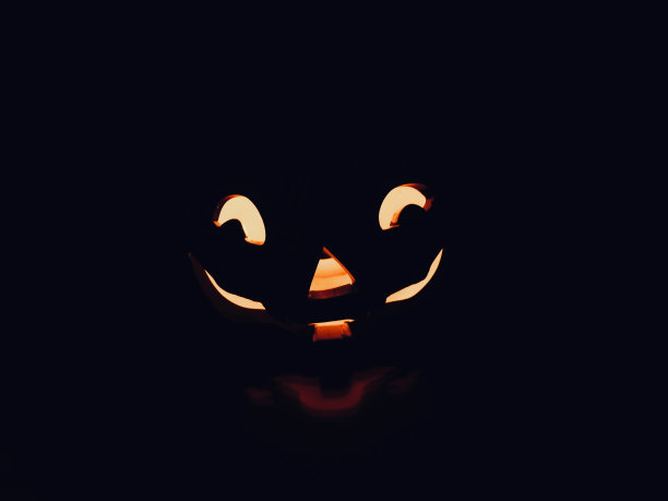 万圣节，南瓜娃娃，灯图片下载