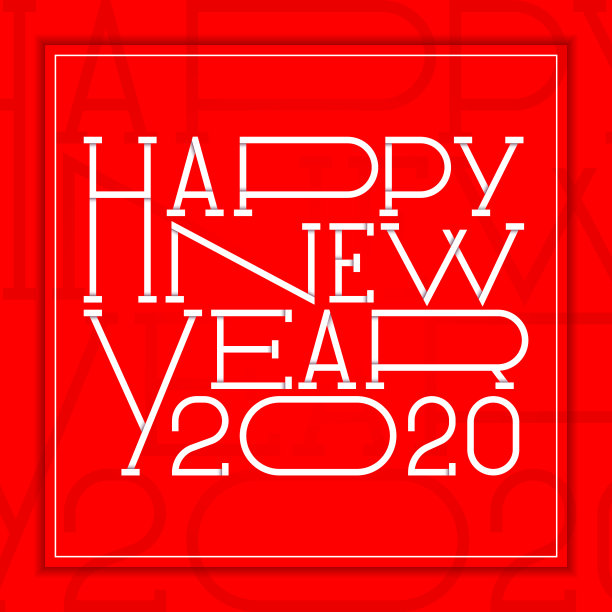 新年贺卡，节日背景为您的设计:海报，卡片，横幅，矢量插图，10eps图片下载