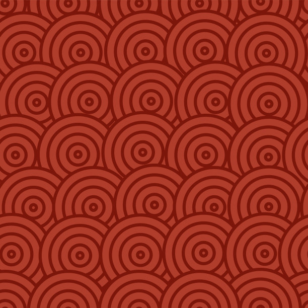 亚洲无缝模式与圆。矢量图图片下载