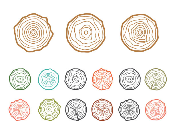 树的横截面。摘要年轮树背景图片下载