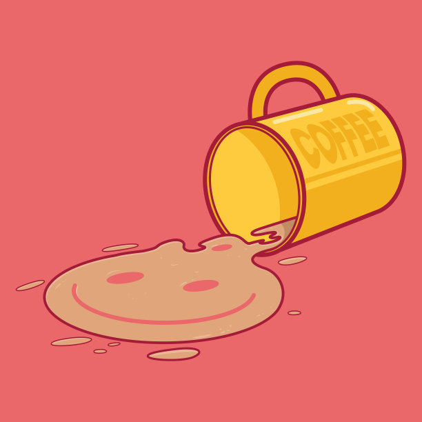 咖啡做一个笑脸。图片下载