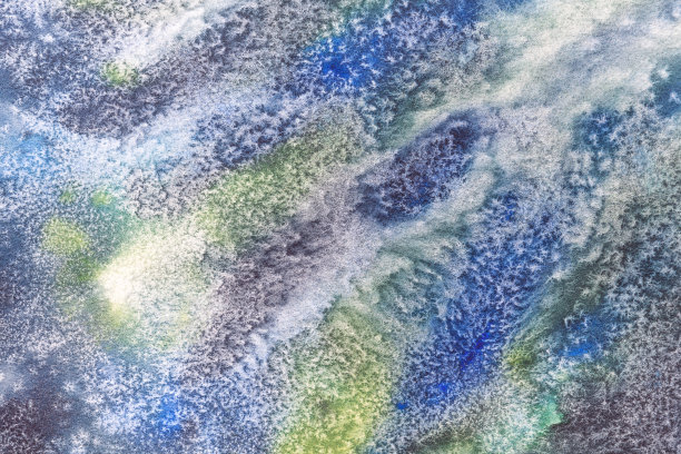 抽象艺术背景为海军蓝和白色。画布上的水彩画图片下载