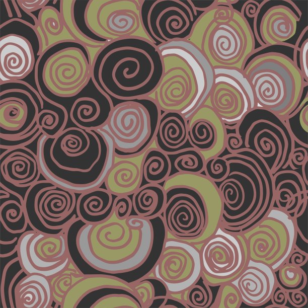 手工绘制的螺旋线形成卷曲图片下载