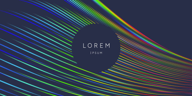 现代向量抽象背景与彩色线。图片下载