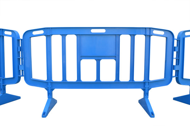 蓝色塑料街垒图片下载