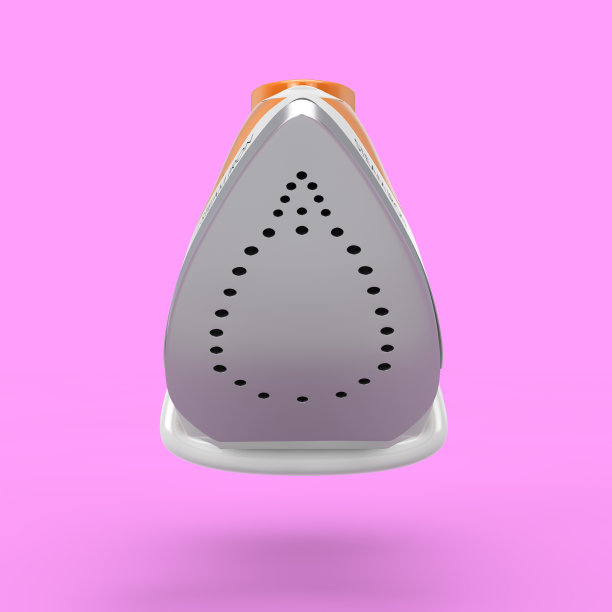 电动衣服蒸汽熨斗。3d渲染图片下载