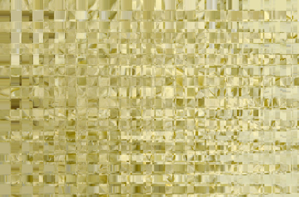 金色马赛克图案背景。闪亮未来瓷砖图片下载