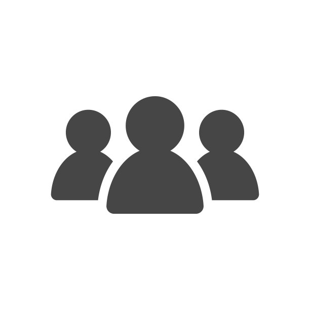 插图的人群图标剪影矢量。社会图标。平面设计风格。网络用户组。公司团队组织。员工团结图标隔离在白色背景。图片下载