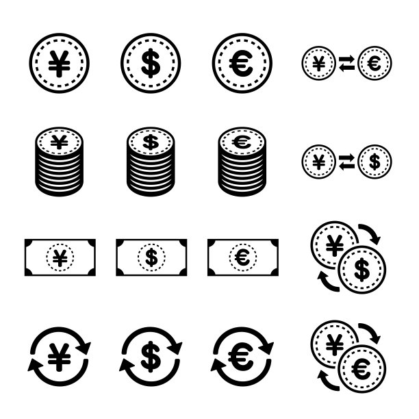 金融图标插画图片下载