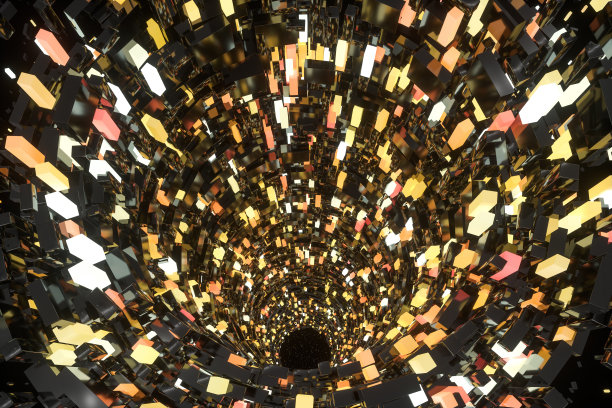 隧道块制作，技术背景，3d渲染。图片下载