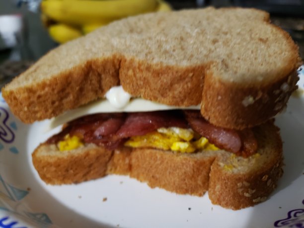 培根鸡蛋三明治图片下载