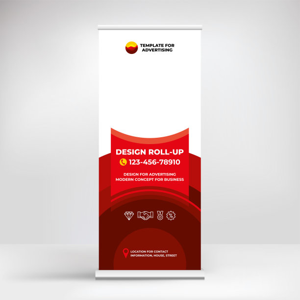 横幅设计，广告，会议，研讨会，海报模板放置照片和文字。创意演示背景图片下载