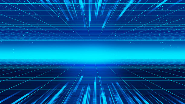 复古的未来主义背景80年代风格3d插图。图片下载
