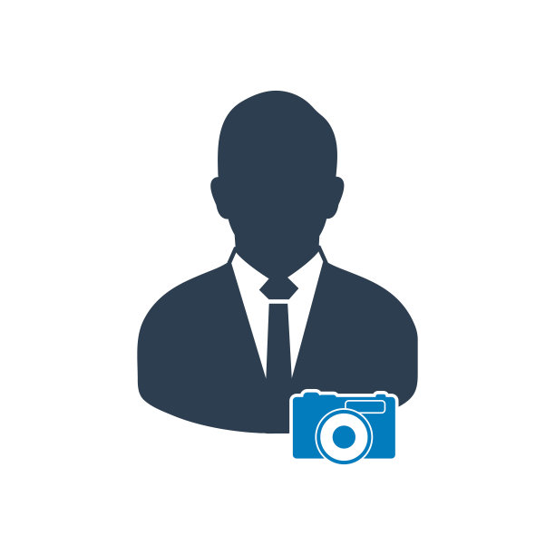 摄影师图标。平面风格向量EPS。图片下载