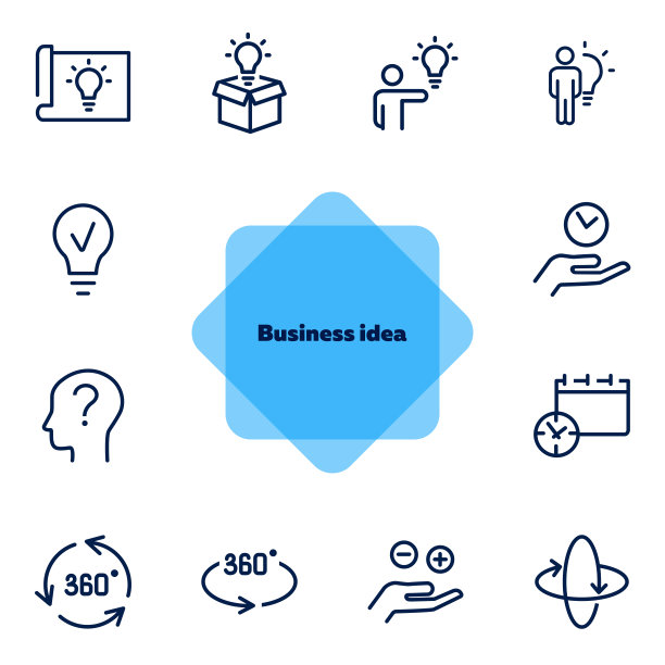 业务思路线图标集图片下载