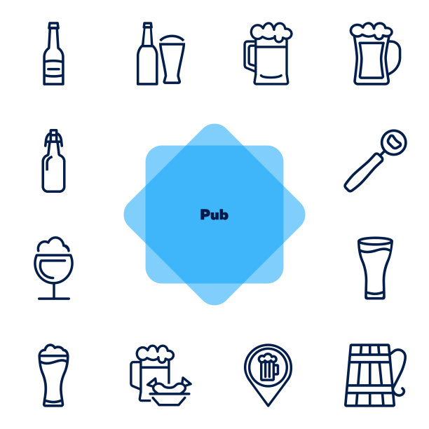 酒吧的图标图片下载