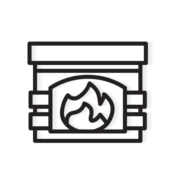 现代壁炉图标图片下载