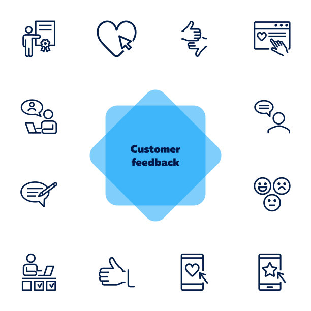 客户反馈图标集图片下载