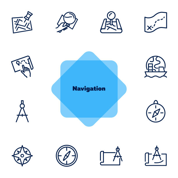 导航线图标集图片下载