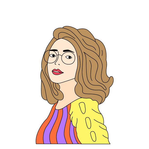 美女女孩肖像图案背景。抽象现代女孩肖像设计的生日礼品卡，俱乐部女士的派对邀请，手袋印刷，化妆品商店销售广告等。图片下载