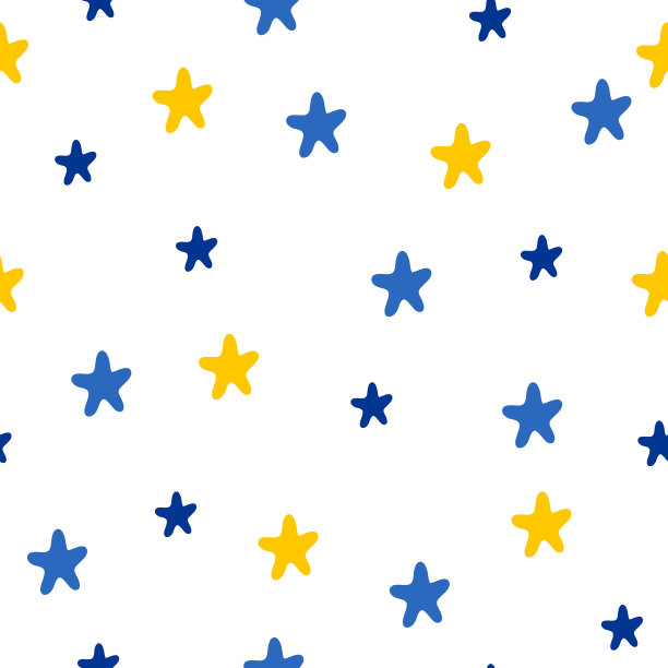 幼稚的壁纸无缝图案背景。设计儿童卧室墙壁，尿布，生日卡，纺织品等。图片下载