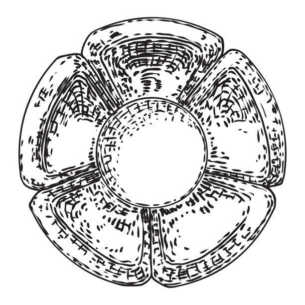 圆形装饰设计的图案，雕刻花孤立在白色的背景。传统风格的大理石石材装饰。复古巴洛克维多利亚花卉装饰复古装饰元素。向量。图片下载