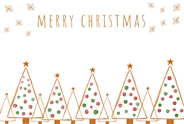 圣诞快乐，设计插图。圣诞树图片下载