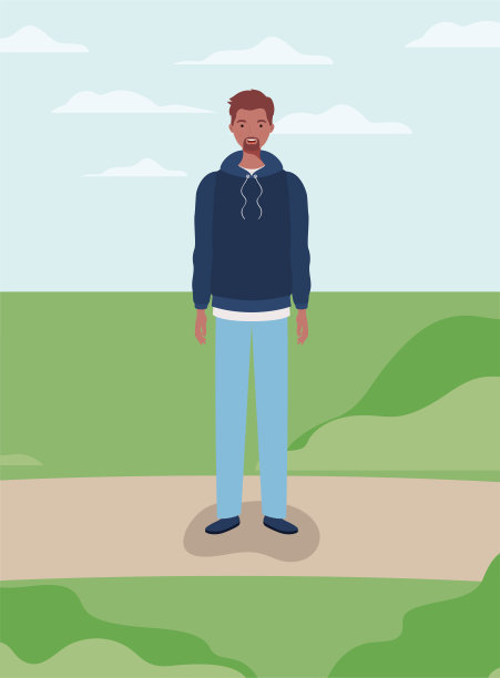 营地里年轻而随意的黑人图片下载