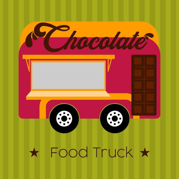 巧克力食品的卡车图片下载