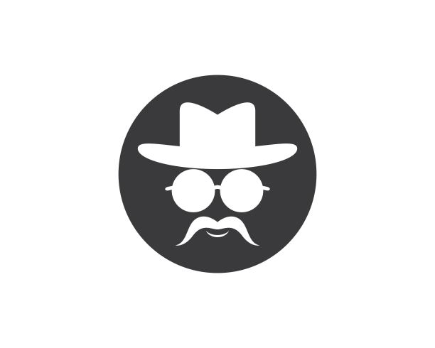 牛仔帽符号向量图标图片下载