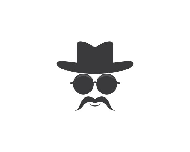 牛仔帽符号向量图标图片下载