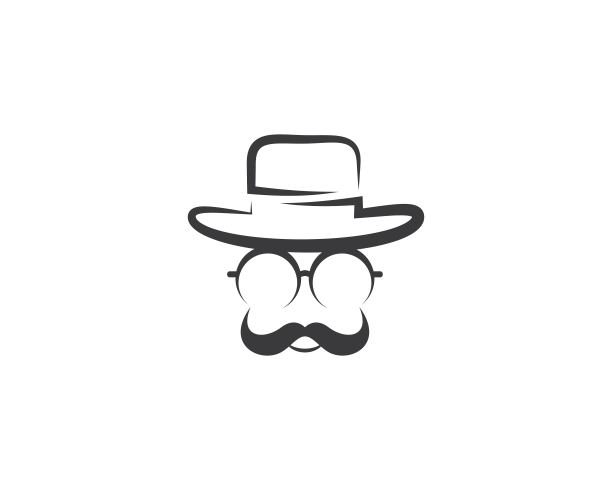 牛仔帽符号向量图标图片下载