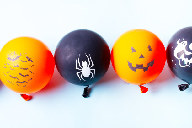 万圣节气球场景图片下载