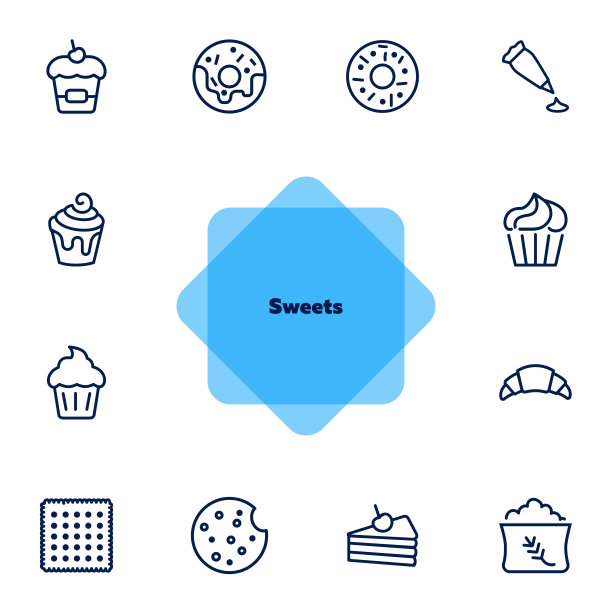 糖果线图标集图片下载